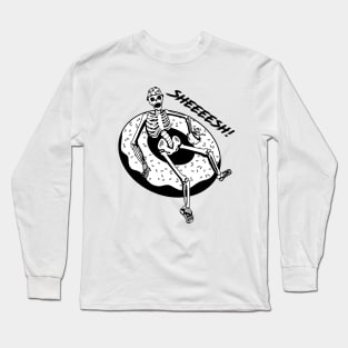 Skull Summer Pool Party Long Sleeve T-Shirt